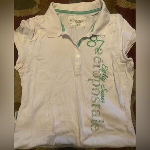 Aeropostale Kids Polo Shirt in White and Green